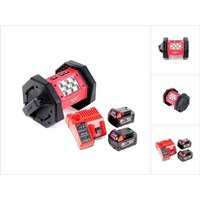 Milwaukee - M18 AL-502C Akku led Flutstrahler mit 1100 Lumen + 2x 5,0 Ah Akku + Universal Ladegerät Milwaukee - M18 AL-502C Akku led Flutstrahler mit 1100 Lumen + 2x 5,0 Ah Akku + Universal Ladegerät von Milwaukee