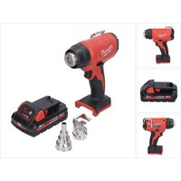 Milwaukee M18 BHG-301 Akku Heißluftgebläse 18 V 470 °C + 1x Akku 3,0 Ah - ohne Ladegerät von Milwaukee