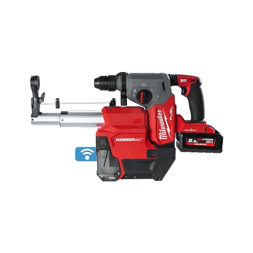 Milwaukee M18 ONEFHXDEL-552C Akku-Kombihammer + Staubabsaugung von Milwaukee