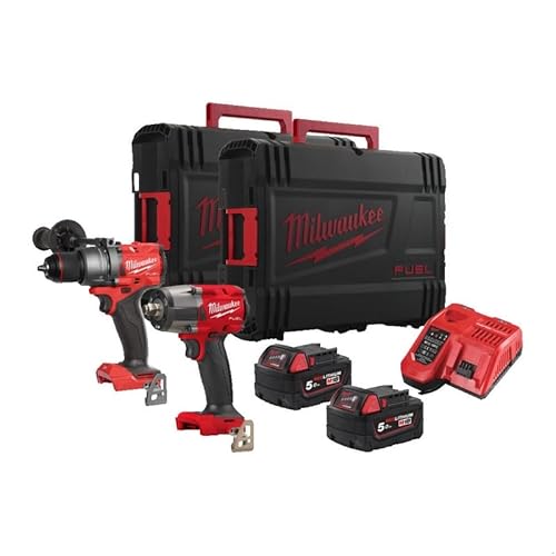 Milwaukee M18FPD3 & M18FMTIW2F12 Combi Drill & 1/5.1 cm Schlagschrauber Kit M18FPP2F3-502X Milwaukee M18FPD3 & M18FMTIW2F12 Combi Drill & 1/5.1 cm Schlagschrauber Kit M18FPP2F3-502X von Milwaukee