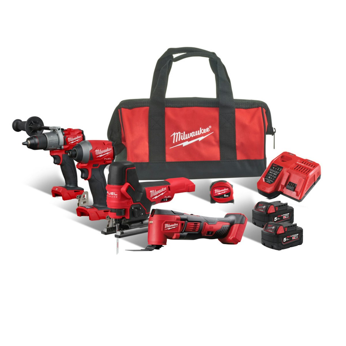 Milwaukee M18FPP4F2-502B AKKU-WERKZEUGSET IN2 4933471208 von Milwaukee