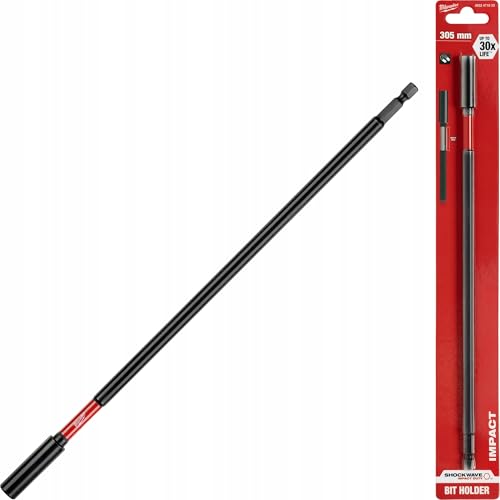 Milwaukee Magnetbithalter 1/4' Hex SHOCKWAVE(TM), Bitaufnahme, Bithalter, Bitverlängerung, Größe:305 mm von Milwaukee