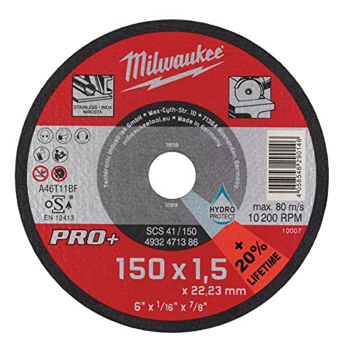 Milwaukee Metalltrennscheibe 150x1 mm PRO+ 4932471386, Multicolor von Milwaukee