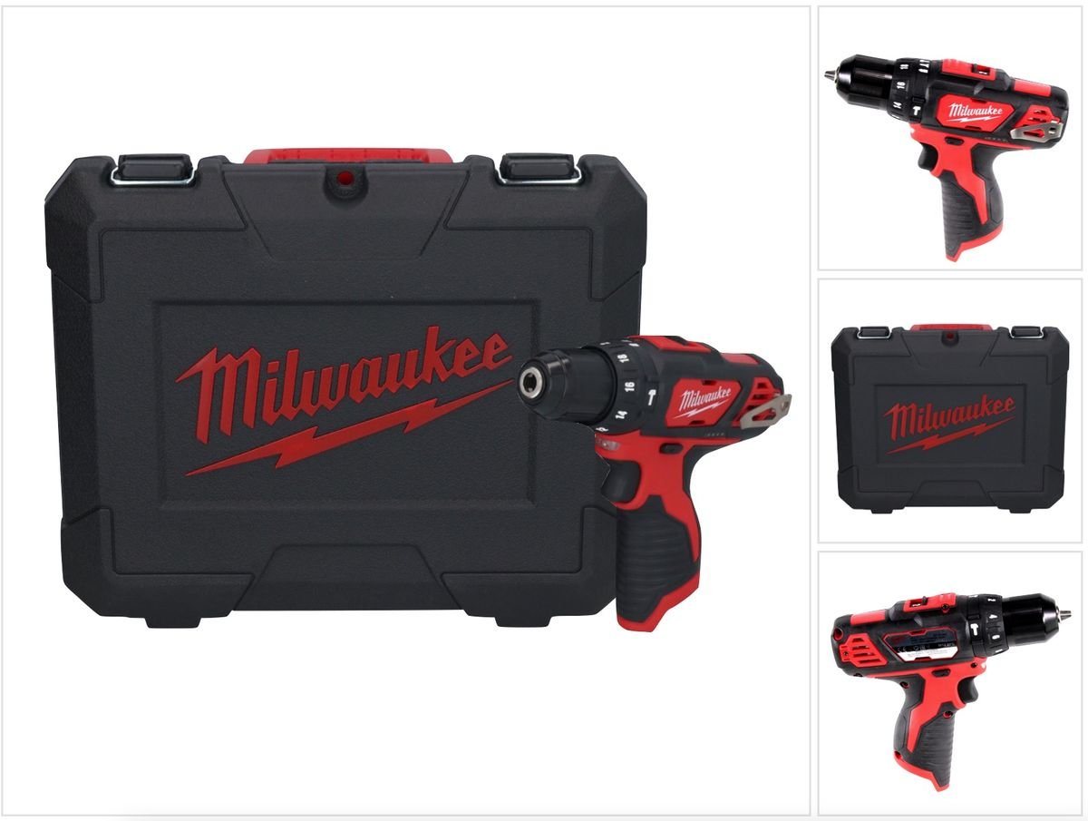 Milwaukee Schlagbohrmaschine M12 BPD Akku Schlagbohrschrauber 12 V 30 Nm Solo + Koffer - ohne Akk von Milwaukee