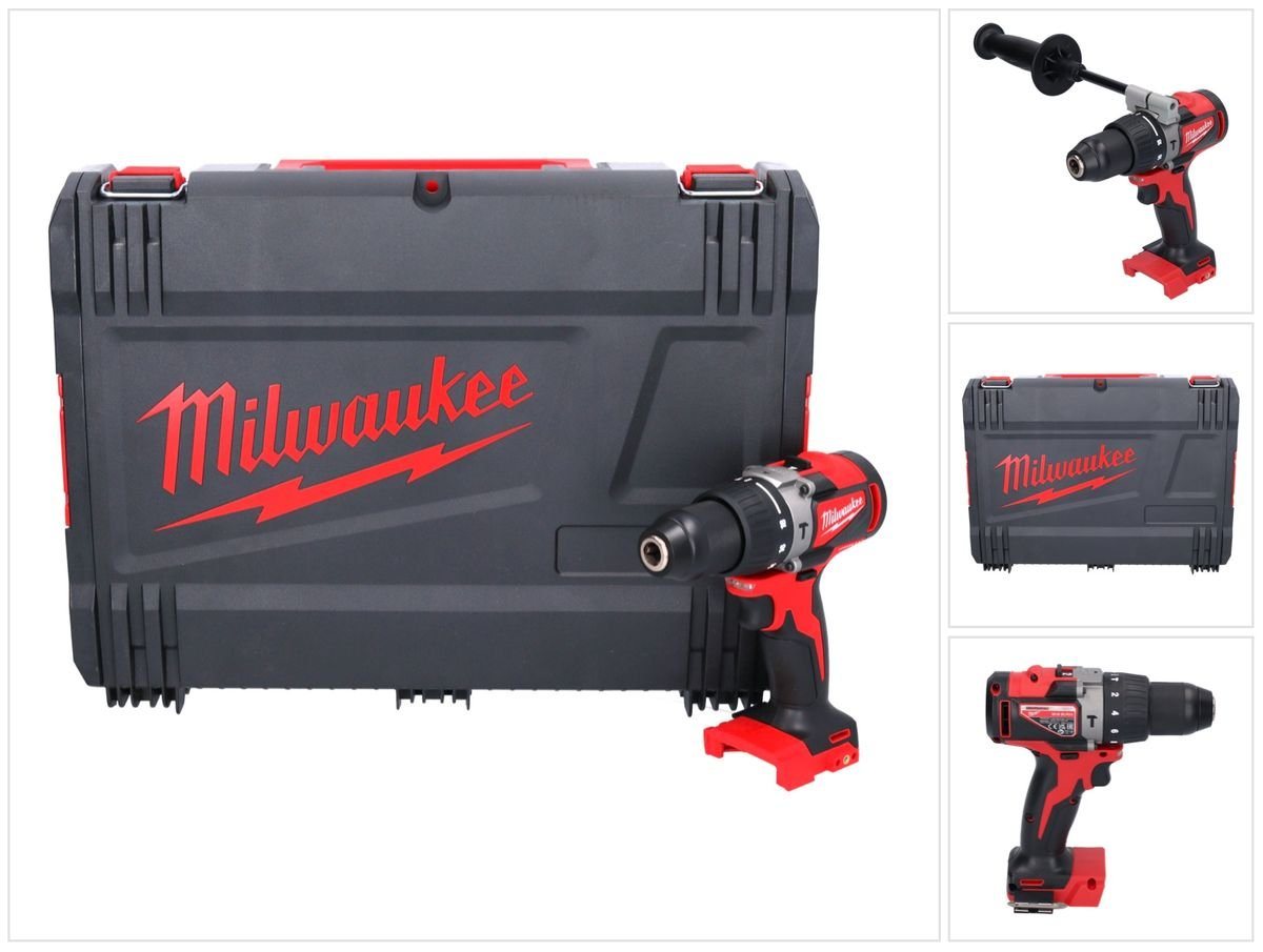 Milwaukee Schlagbohrmaschine M18 BLPD2-0X Akku Schlagbohrschrauber 18 V 82 Nm Brushless + HD Box - von Milwaukee