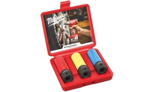 Milwaukee Shockwave 1/2" KFZ Schlagnuss-Set 3-teilig (17, 19, 21 mm) von Milwaukee