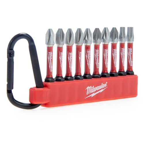 Milwaukee - Shockwave Impact Duty Schraubendreher-Bit-Karabiner-Set, 10-teilig, Sortimentspackung Milwaukee - Shockwave Impact Duty Schraubendreher-Bit-Karabiner-Set, 10-teilig, Sortimentspackung von Milwaukee