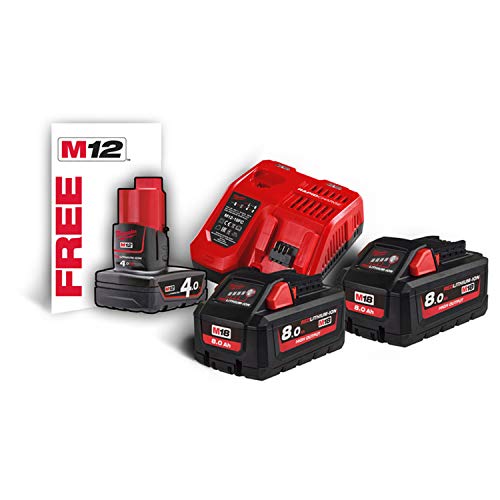 Milwaukee Starterset 18 Volt 4933471073 M18HNRG-802 2x 18V/8, 0Ah Li-Ion Milwaukee Starterset 18 Volt 4933471073 M18HNRG-802 2x 18V/8, 0Ah Li-Ion von Milwaukee