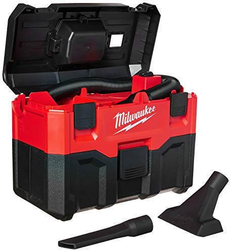 Milwaukee Trocken 0880-20, Kabelloser Lithium-Ionen-Nass-/Trockensauger, Plastik, rot von Milwaukee