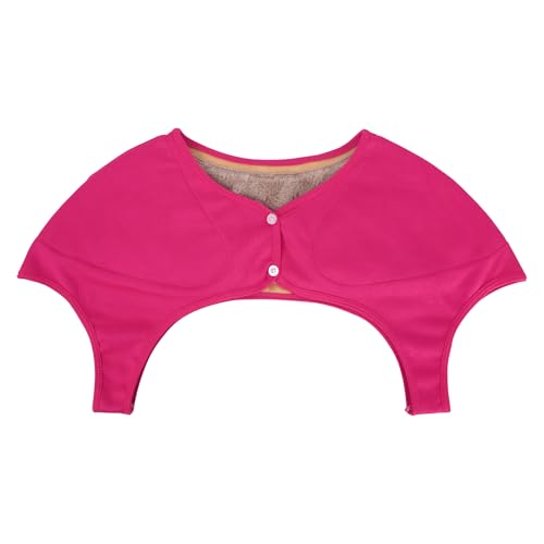 MilyaDE Samt Schulterwärmer Rückenwärmer Schulterpolster Elastisch Schultergelenk Unterstützung, Rosarot L von MilyaDE