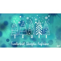 Fensterbild Aufkleber Weihnachten Weihnachtsbäume Mit Sternen Und Punkten Fensterbild Aufkleber Weihnachten Weihnachtsbäume Mit Sternen Und Punkten von MimakreativShop