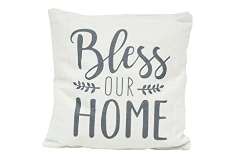 Mimbre Natural Bless Our Home Kissen (40 × 40 × 1) von MIMBRE NATURAL