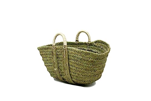 Mimbre Natural Holzschuppen Zwei Griffe (60×33×30) von MIMBRE NATURAL