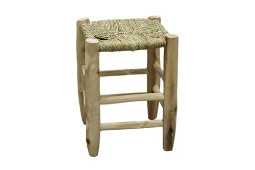MIMBRE NATURAL Mittelgroßer Hocker (30×30×42) von MIMBRE NATURAL