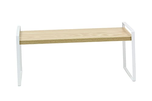 Schreibtischregal, Mini-Regal, transparent, ideal für Ordnung in jedem Zuhause. Mini-Regal, 1 Regal (40 x 20 x 18) von MIMBRE NATURAL