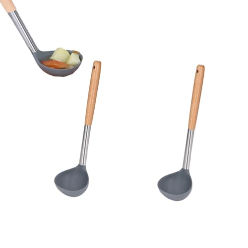 Mimdixy 2pcs Silikonsuppe, Nicht -STICK -Silikonkögellöffel mit langem Griff zum Kochen von Sauce, Eintöpfen, Gravies, Rühren, Servieren von Suppen Mimdixy 2pcs Silikonsuppe, Nicht -STICK -Silikonkögellöffel mit langem Griff zum Kochen von Sauce, Eintöpfen, Gravies, Rühren, Servieren von Suppen von Mimdixy
