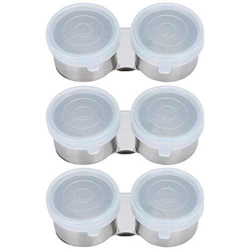 Mimdixy 3-teiliges Doppel-Palettenbecher-Set, Ölgemälde-Topf aus Edelstahl, Ölgemälde-Palettenbecher mit Deckel zum Malen Mimdixy 3-teiliges Doppel-Palettenbecher-Set, Ölgemälde-Topf aus Edelstahl, Ölgemälde-Palettenbecher mit Deckel zum Malen von Mimdixy