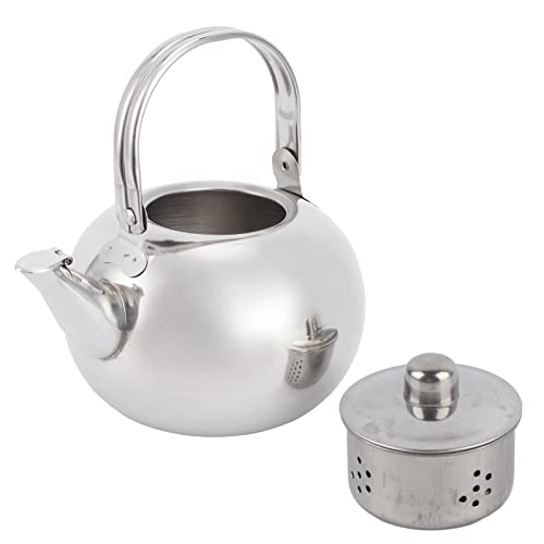 Mimdixy 304 Edelstahl Teekessel, flacher unterer Teakettle Herd Top Tea Topf Wasserkessel mit Filter (Mimdixyxl2lu-12) von Mimdixy