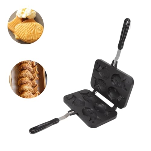 Mimdixy Taiyaki -Fisch -Form -Kuchenform, Nicht -Stick Taiyaki Fisch Waffelmacher mit langer Griff Backwanne Form Mimdixy Taiyaki -Fisch -Form -Kuchenform, Nicht -Stick Taiyaki Fisch Waffelmacher mit langer Griff Backwanne Form von Mimdixy