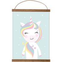 Kunstdruck/Bild Kinderzimmer "Fräulein Einhorn" von MimirellaausLiebe