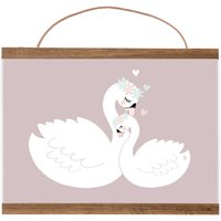 Kunstdruck/Bild Kinderzimmer "Schwäne" von MimirellaausLiebe