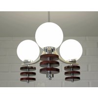 Space Age/Sputnik Kronleuchter Vintage Pendelleuchte Jugoslawien 80Er Jahre Mid Century Modern von MimisShelf