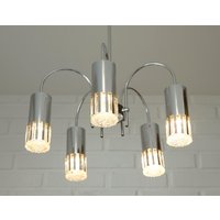 Vintage Pendelleuchte/Elegante Kronleuchter Mid Century Moderne Deckenleuchte von MimisShelf