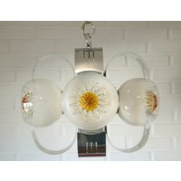 Vintage Pendelleuchte/Murano Mazzega Lampe Leuchte Sputnik Brutalist Mcm Kronleuchter Mid Century Modern Made in Italy 1970Er Jahre von MimisShelf