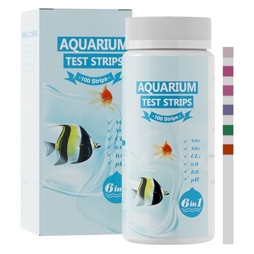 Aquarium-Teststreifen, 6-in-1-Wassertester, schnelle Zugriffsausgänge, einfaches Dip-Streifen-Design, Pond Testing Strips für tägliche Überwachung, Zuhause, Saltwater, Hot Tub, Pool, Travel Use Aquarium-Teststreifen, 6-in-1-Wassertester, schnelle Zugriffsausgänge, einfaches Dip-Streifen-Design, Pond Testing Strips für tägliche Überwachung, Zuhause, Saltwater, Hot Tub, Pool, Travel Use von Mimoqk