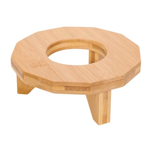 Basketball Holder, Wooden Volleyball Rack, Decorative Ball Display Stand, Space Saving Shelf Mount, Stable Round Base Support for Room, Garage, Dorm Decor, 5.91x5.91x2.36 inches von Mimoqk
