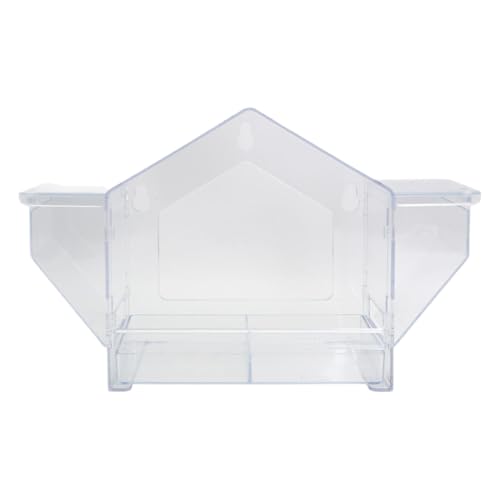 Bird Feeder Window, ing Box, Spacious Tray with Strong Suction for Outside Glass Mounting, Easy Access Feeding Station for Parakeet Macaw Sparrow Parrot von Mimoqk