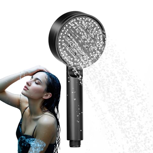 Druckduschkopf-Handheld-Hochdruckspray für Anti-Clogging, 5 einstellbare Modi, wassersparendes Design, Badezimmerzubehör zur einfachen Installation, vielseitiger Gebrauch von Mimoqk