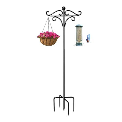 Gartenhaken, Doppelhaken-Halterung, Laternenhaken für den Außenbereich, Schäferhaken für Windspiele, Gartenhaken für Dekoration, Outdoor-Zierhaken, Haken von Mimoqk