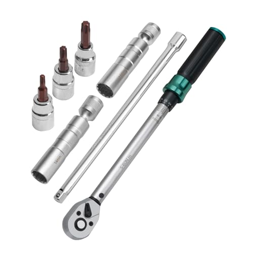 Magnetisches Spark Plug Socket Set, Drive, Torque Wrench Kit, 3/8 Zoll Drive, magnetisch, Swivel Spark Plug Socket Set, 14 mm 16 mm Sockel für Spark Plug Removal Tool, ideal für Kfz-Engine Wartung von Mimoqk