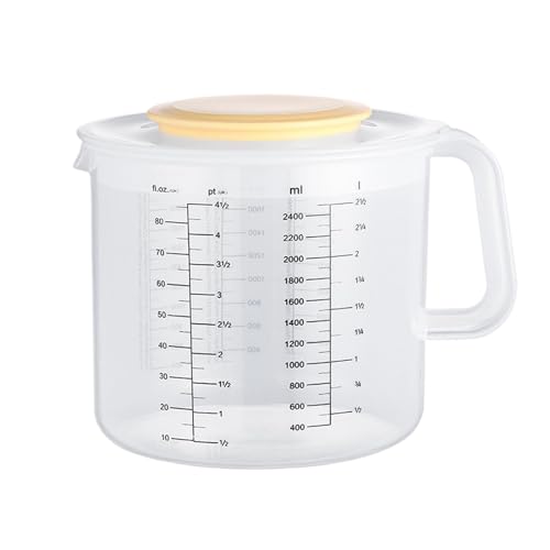 Measuring Cups, 2400ml Capacity Cup, Scale Marking Cup, Mixing Bowl Set, Graduated Mixing Bowl, Cream Whipping Bowl, Ergonomic Design Graduated Mixing Bowl For Egg And Cream Whipping Measuring Cups, 2400ml Capacity Cup, Scale Marking Cup, Mixing Bowl Set, Graduated Mixing Bowl, Cream Whipping Bowl, Ergonomic Design Graduated Mixing Bowl For Egg And Cream Whipping von Mimoqk