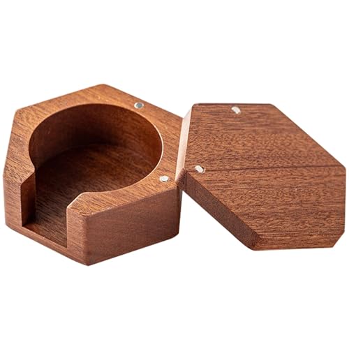 Mimoqk Aufbewahrungsbox aus Kaffeefilterpapier, Siebträger aus Espressopapier – Filterpapierhalter aus | Filter-Organizer 51 mm / 53 mm / 58 mm mit magnetischer Abdeckung für Zimmer von Mimoqk
