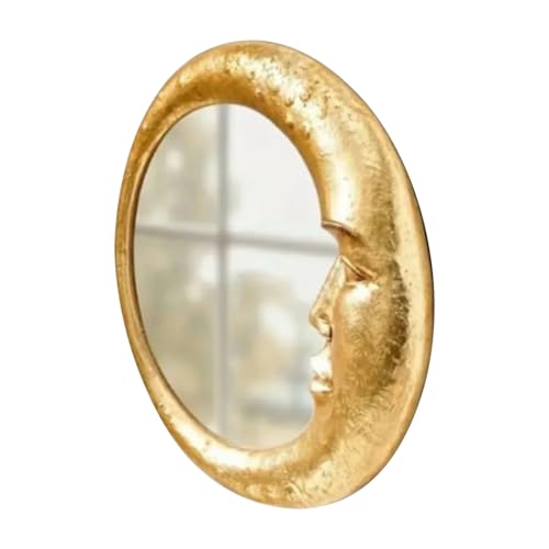 Mimoqk Badezimmerspiegel | Mondspiegel, Retro, Hexe, für Wand, Badezimmer, leichtes Zubehör für Schlafsaal, Wohnzimmer, Wohnung, Mietwohnung, Küche, Schlafzimmer Mimoqk Badezimmerspiegel | Mondspiegel, Retro, Hexe, für Wand, Badezimmer, leichtes Zubehör für Schlafsaal, Wohnzimmer, Wohnung, Mietwohnung, Küche, Schlafzimmer von Mimoqk