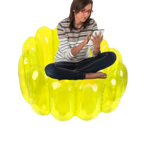 Mimoqk Blow Up Chair,Aufblasbare Stühle für Erwachsene | Tragbare Couch Air Sofa Sitzsack Couch,Luftcouch, Sitzsack, aufblasbare Möbel für Schwimmbäder, Partys im Freien, Wohnzimmer von Mimoqk