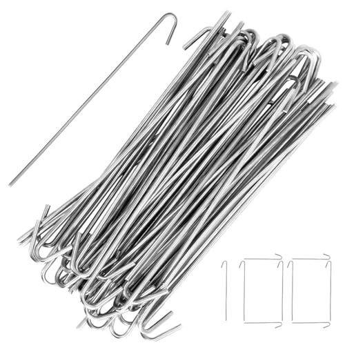 Mimoqk Clips für Maschendraht, 100 Stück Kabelbinder – Befestigungsgurt, Aluminium, multifunktional, für Garten, Terrasse, Rasen, Wohnbereich, Außenbereich von Mimoqk