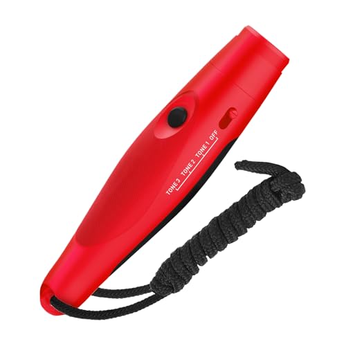 Mimoqk Elektrische Pfeife,3-Ton-Lautstärke Verstellbar - Tragbare Trainingspfeife Für Outdoor Notfälle Wandern Camping Bootfahren von Mimoqk