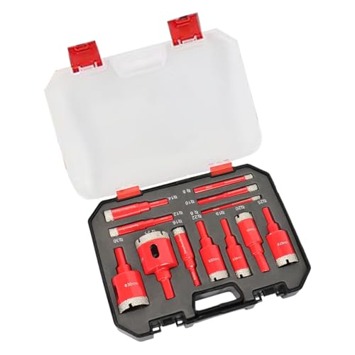 Mimoqk Fliesenlochbohrer | Hochpräzise Trockenbearbeitung,Porzellan Granit Lochsäge Set - Für Heimwerker Sanitärfachkräfte Bastler Hausrenovierung Elektroinstallation von Mimoqk