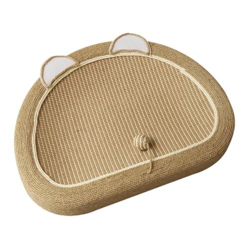 Mimoqk Katzenbett Scratch Lounge Kratzschale Sisal Mausform mit Ballspielzeug, bequemes Katzenbett, Möbelschutz, Trainingsspielzeug für Sofas, Mimoqk Katzenbett Scratch Lounge Kratzschale Sisal Mausform mit Ballspielzeug, bequemes Katzenbett, Möbelschutz, Trainingsspielzeug für Sofas, von Mimoqk