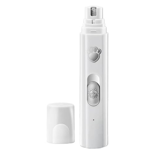 Mimoqk Krallenschleifer für Hunde, leiser Krallenschleifer für die Fellpflege von Welpen, elektrisch, 2 Geschwindigkeitsstufen, mit Akku, 500 mAh, für Katzen und Hunde aller Mimoqk Krallenschleifer für Hunde, leiser Krallenschleifer für die Fellpflege von Welpen, elektrisch, 2 Geschwindigkeitsstufen, mit Akku, 500 mAh, für Katzen und Hunde aller von Mimoqk