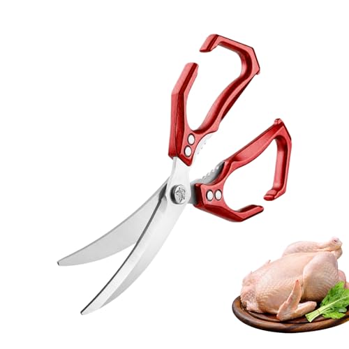 Mimoqk Küchenschere - 2 In 1 Fleischschere Mit Nussknacker - Robust Edelstahl Schere Für Fleisch Verarbeitung Mimoqk Küchenschere - 2 In 1 Fleischschere Mit Nussknacker - Robust Edelstahl Schere Für Fleisch Verarbeitung von Mimoqk