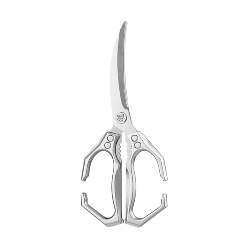 Mimoqk Küchenschere Für Lebensmittel,2 In 1 Zerkleinerungsschere Mit Nussknacker - Robuste Edelstahl Multifunktions Küchenschere für Obst Salat Mimoqk Küchenschere Für Lebensmittel,2 In 1 Zerkleinerungsschere Mit Nussknacker - Robuste Edelstahl Multifunktions Küchenschere für Obst Salat von Mimoqk