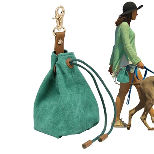 Mimoqk Leckerlibeutel für das Haustiertraining,Hundetrainingsbeutel | Tragbare Leckerli-Tasche für das Hundetraining,Snacktasche mit Kordelzug und Metallhaken, wasserdichte Trainingstasche zum von Mimoqk
