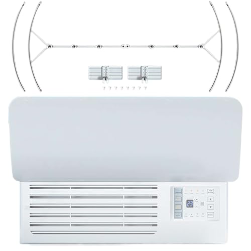 Mimoqk Luftabweiser für Klimaanlage Fenster | Windschutz, direkter Atemschutz, für Klimaanlage, Display für Wärme und Kälte für Schlafzimmer, Wohnung, Küche, Decke von Mimoqk