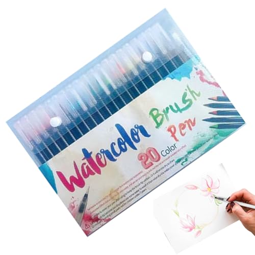 Mimoqk Pinselstifte | Schreibset Kalligrafie Marker - Malen Zeichnen Lettering Kunstzubehör Farbige Tusche Kinder Erwachsene Anfänger Schule Reise Mimoqk Pinselstifte | Schreibset Kalligrafie Marker - Malen Zeichnen Lettering Kunstzubehör Farbige Tusche Kinder Erwachsene Anfänger Schule Reise von Mimoqk