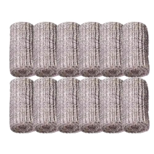 Mimoqk Reinigungspads aus Stahlwolle, Pads aus Stahlwolle | 12 x Geschirrreiniger, Mehrzweck-Reiniger, Haushaltsreinigungswerkzeug für Geschirr, Töpfe, Pfannen und Öfen Mimoqk Reinigungspads aus Stahlwolle, Pads aus Stahlwolle | 12 x Geschirrreiniger, Mehrzweck-Reiniger, Haushaltsreinigungswerkzeug für Geschirr, Töpfe, Pfannen und Öfen von Mimoqk