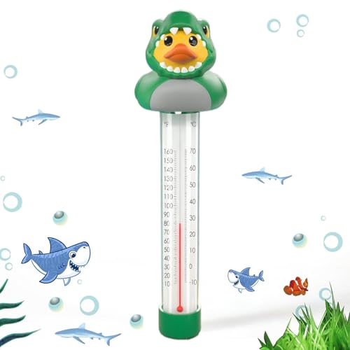 Mimoqk Schwimmendes Thermometer für Pool, einfaches Ablesen | schwimmendes Thermo in Entenform für Teich | Badewannenspielzeug für Spa Aquarium Haus Bad Baby Mimoqk Schwimmendes Thermometer für Pool, einfaches Ablesen | schwimmendes Thermo in Entenform für Teich | Badewannenspielzeug für Spa Aquarium Haus Bad Baby von Mimoqk